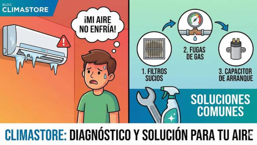 Mi aire acondicionado no enfría - Climastore