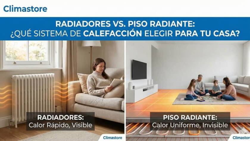 Radiadores vs piso radiante - Climastore