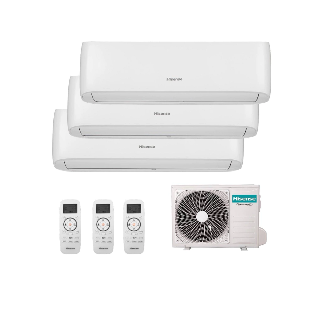 Aire Multisplit Inverter Hisense 3a1 2x2300 + 1x3000 Fg - 7 kw